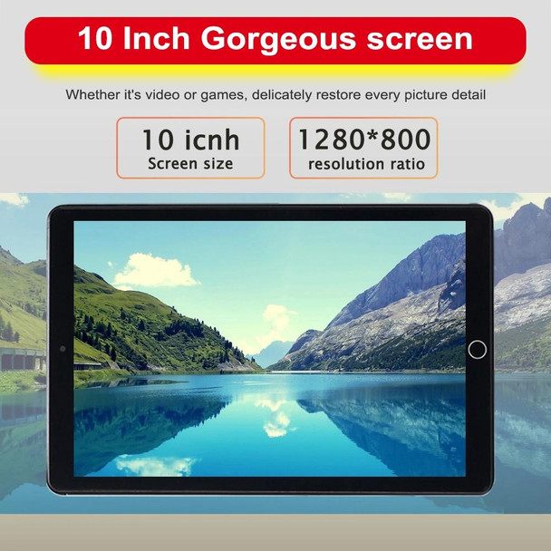 BDF A10 3G Phone Call Tablet PC, 10 inch, 2GB+32GB, Android 9.0, MTK8321&#160;Octa Core Cortex-A7, Support Dual SIM & Bluetooth & WiFi & GPS, EU Plug(Black)