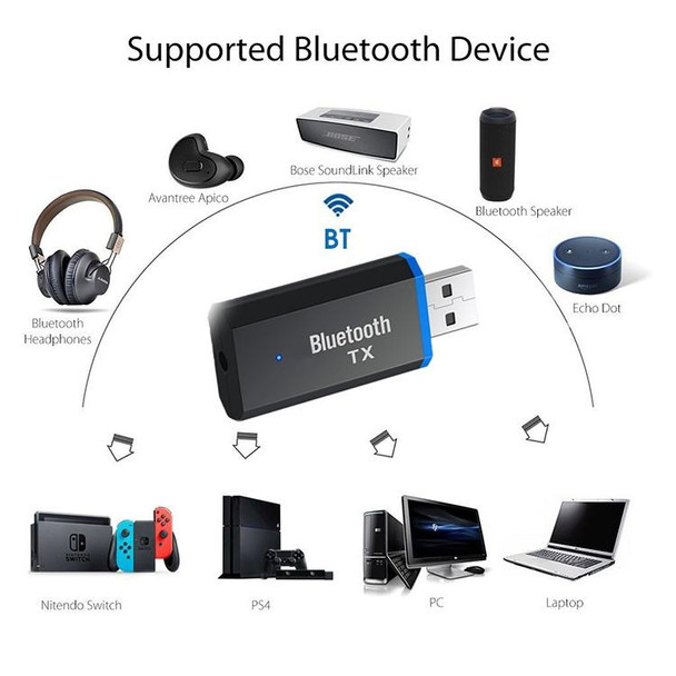 TX3 Bluetooth USB5.0 Bluetooth Audio Transfer Transmitter