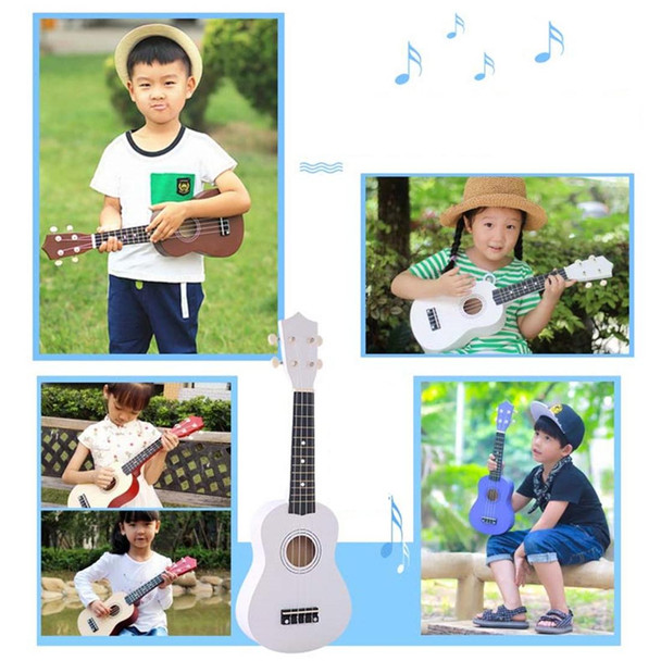 HM100 21 inch Basswood Ukulele Children Musical Enlightenment Instrument(Yellow)