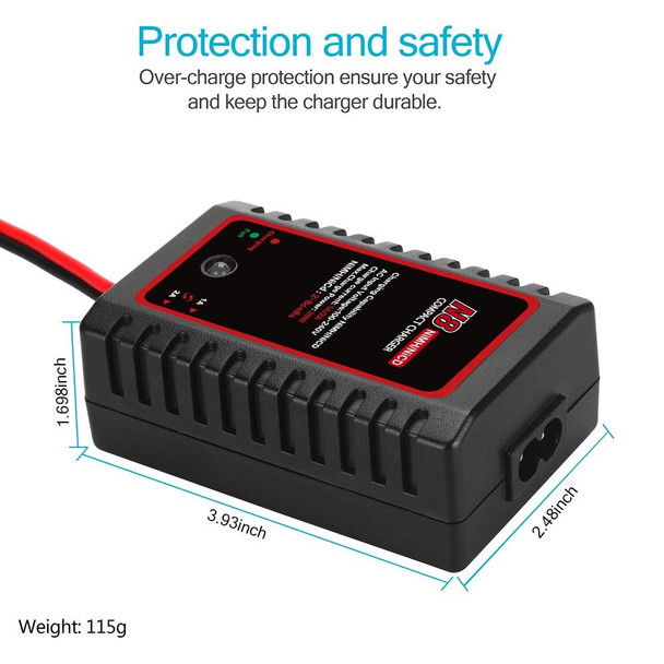 HTRC N8 Ni-MH Ni-Cr Battery Charger Smart Balance Charger, US Plug