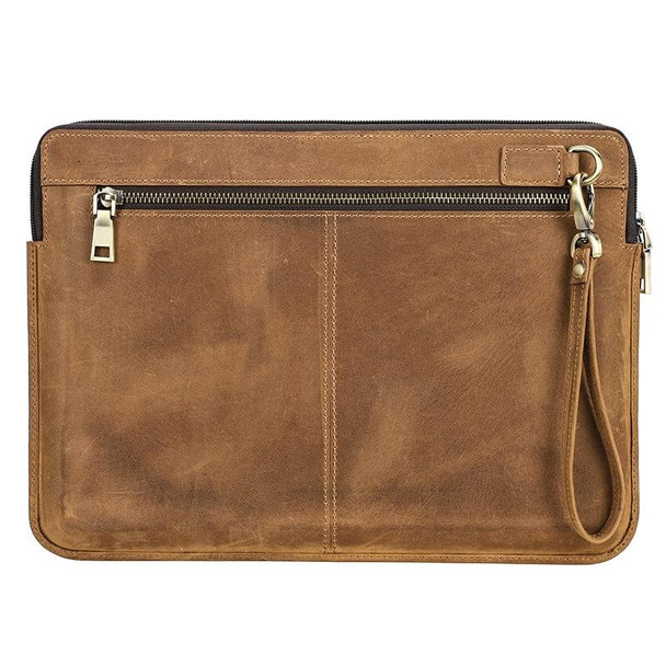 CONTACTS FAMILY Leatherette Laptop Sleeve - Macbook Pro 14.2 Inch(Brown)