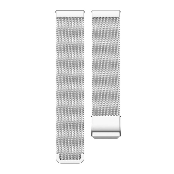 18mm Metal Mesh Wrist Strap Watch Band for Fossil Female Sport / Charter HR / Gen 4 Q Venture HR(Silver)