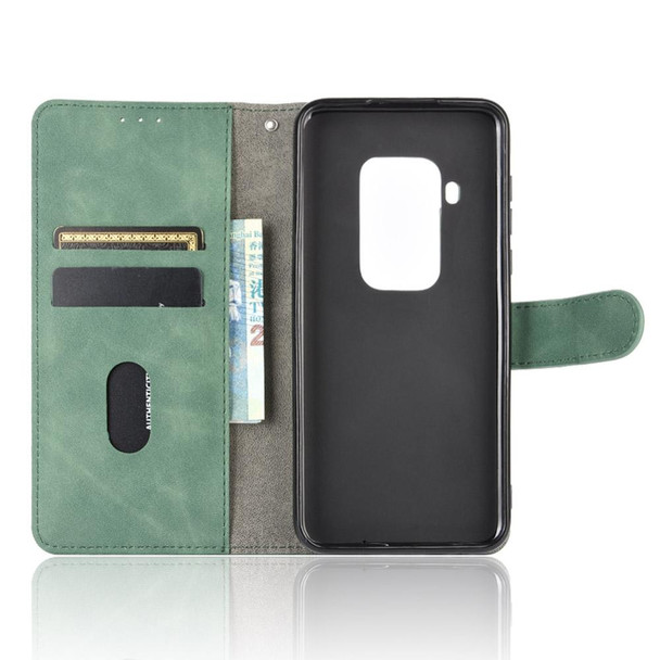 Motorola Moto One Pro / One Zoom Solid Color Skin Feel Magnetic Buckle Horizontal Flip Calf Texture PU Leather Case with Holder & Card Slots & Wallet(Green)