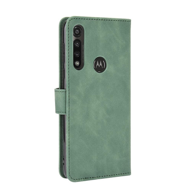 Motorola Moto G Power / G8 Power(US Version) Solid Color Skin Feel Magnetic Buckle Horizontal Flip Calf Texture PU Leather Case with Holder & Card Slots & Wallet(Green)