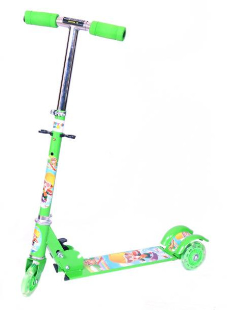 3-Wheel Folding Kick Scooter with LED Lights for Kids