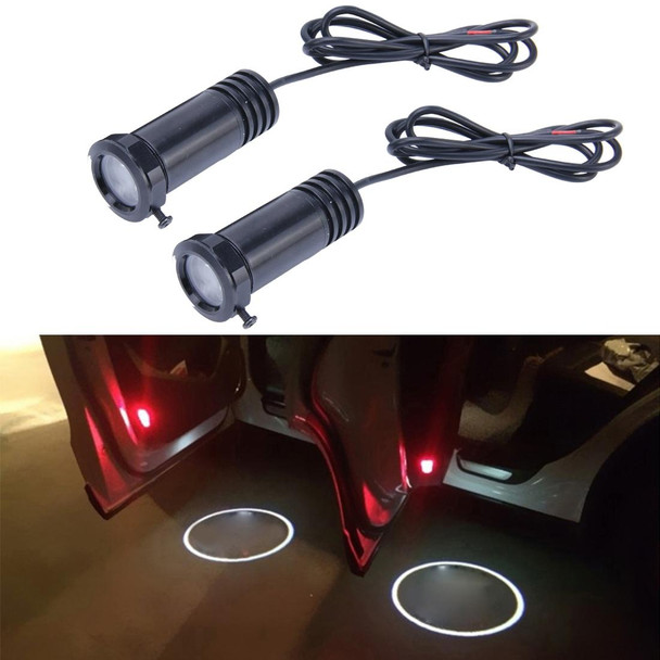 Car Door LED Laser Welcome Decorative Light, LED Laser - Ford Logo (Pair)(Black)