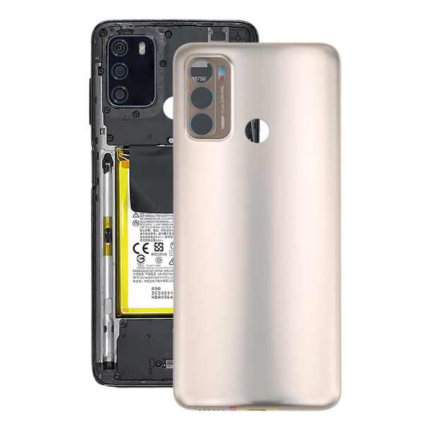 Battery Back Cover for Motorola Moto G60 / Moto G40 Fusion PANB0001IN PANB0013IN PANB0015IN PANV0001IN PANV0005IN PANV0009IN(Silver)