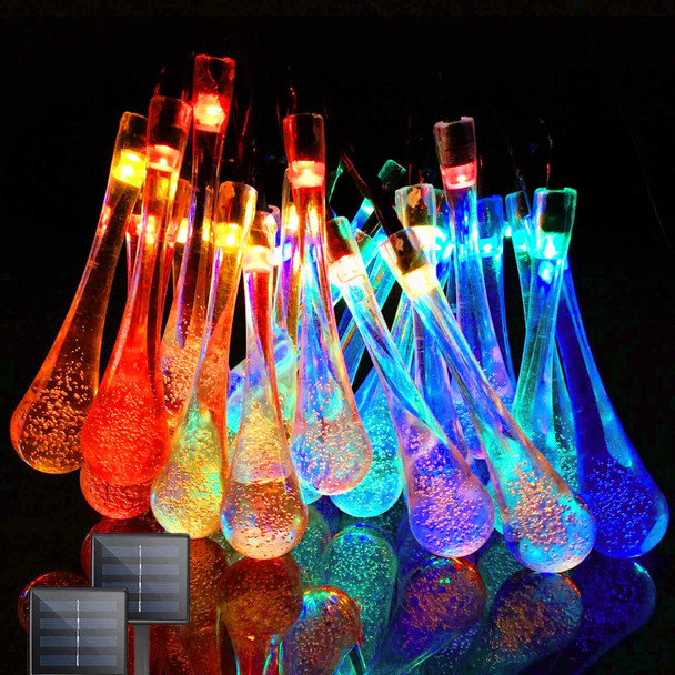 Raindrop Solar Fairy Lights