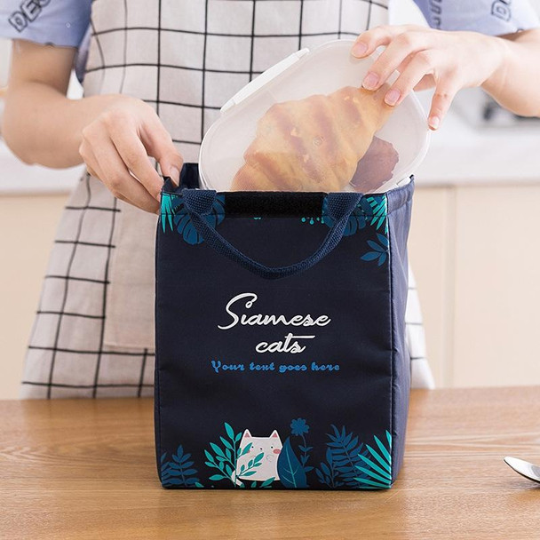 3 PCS Thickened Portable Heat Preservation And Fresh-Keeping Lunch Bag Outdoor Picnic Heat Preservation Bag(Cat)