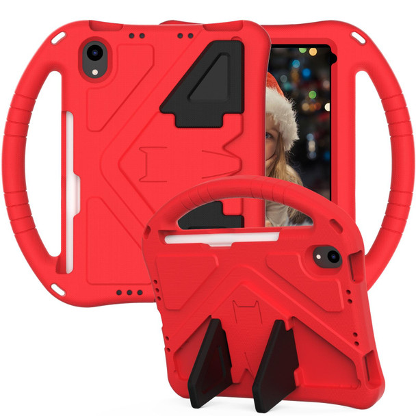 EVA Flat Anti Falling Protective Tablet Case Shell with Holder - iPad mini 6 2021(Red)