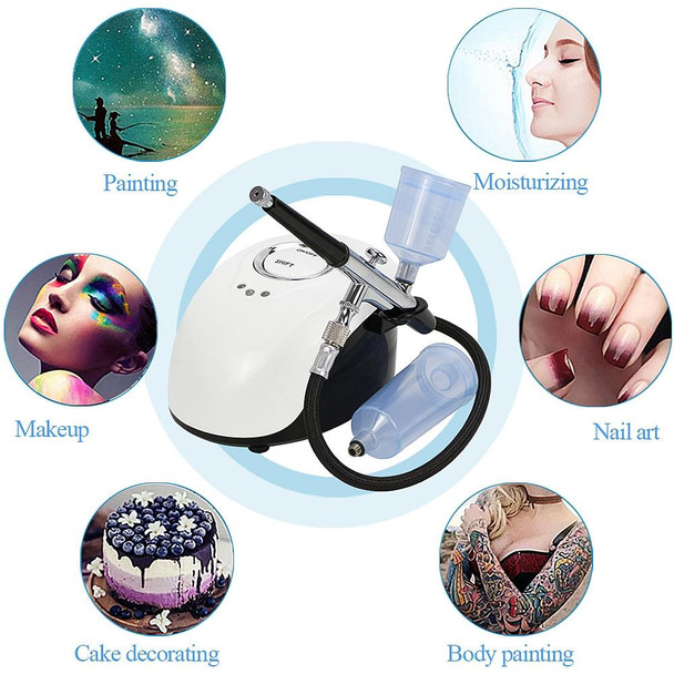 Beemyi BS-103 Beauty Salon High Pressure Oxygen Injection Device Household Handheld Facial Nano Spray Beauty Moisturizing Device, Specification: EU Plug( Large Capacity)