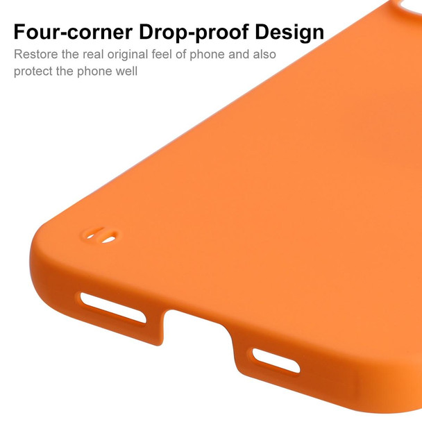 ENKAY Matte Frameless Hard PC Case for iPhone 12 Pro Max(Orange)