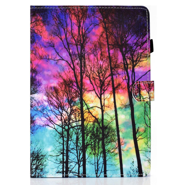 Painted Pattern TPU Horizontal Flip Leather Protective Case - iPad Air / Air2 / 9.7 (2017 2018)(Forest)