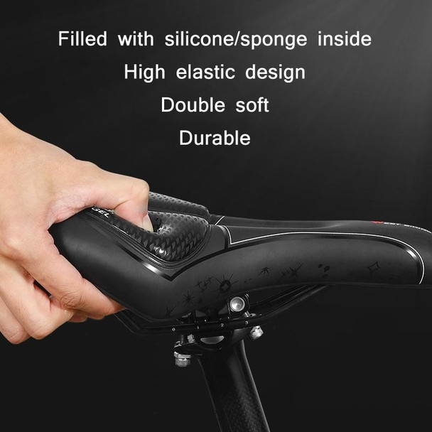 WEST BIKING Bicycle Riding Comfortable Silicone Saddle, Style: Geometric