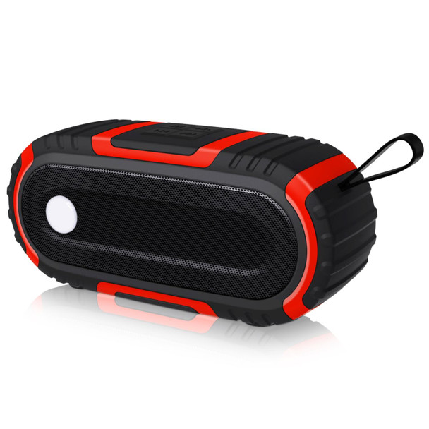 NewRixing NR-5016 Outdoor Splash-proof Water Bluetooth Speaker, Support Hands-free Call / TF Card / FM / U Disk(Red)