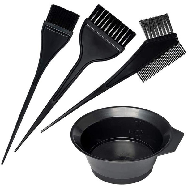 5 Sets Hair Dyeing Salon Comb Tool Set Hair Salon Mixing Bowl Care Brush