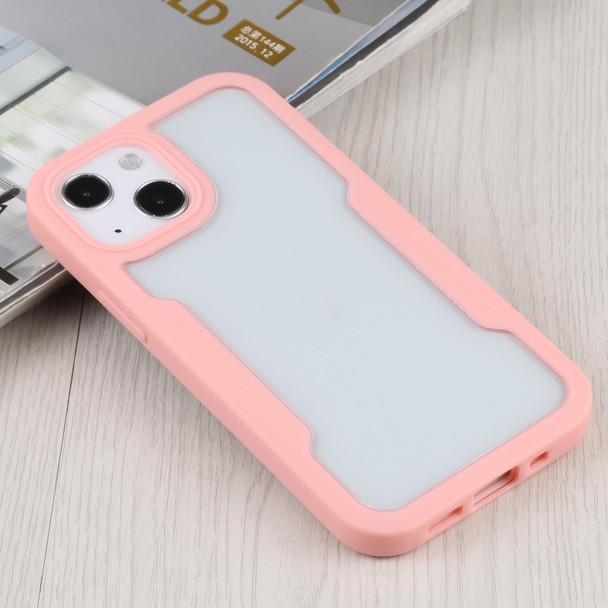 Acrylic + TPU 360 Degrees Full Coverage Shockproof Protective Case - iPhone 13 mini(Pink)