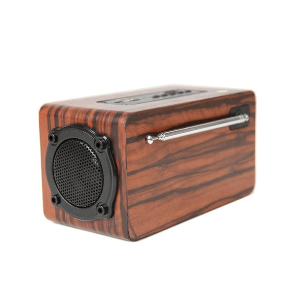 S409 Wood Wireless Bluetooth Speaker Portable USB Speaker(Wood Color)