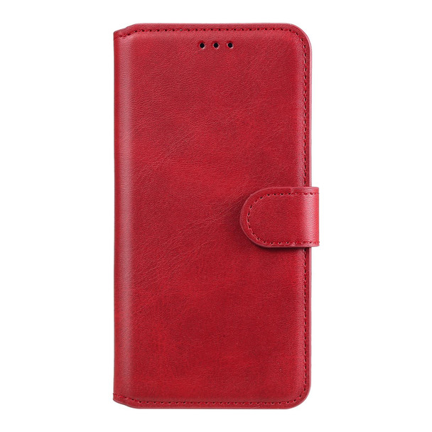 Classic Calf Texture PU + TPU Horizontal Flip Leatherette Case with Holder & Card Slots & Wallet - iPhone 13 Pro(Red)