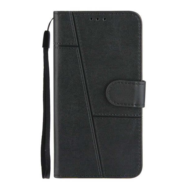 Stitching Calf Texture Buckle Horizontal Flip Leather Case with Holder & Card Slots & Wallet & Lanyard - iPhone 11 Pro Max(Black)