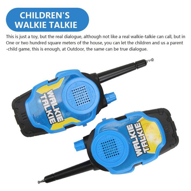 1 Pair Intelligent Wireless Call Walkie-Talkie Remote Dialogue Interactive Children Toys(Yellow)