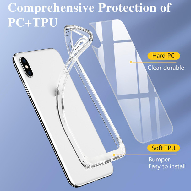 Crystal Clear Shockproof PC + TPU Protective Case - iPhone XS Max(Transparent)