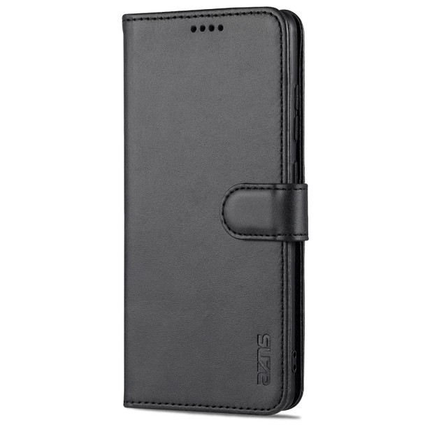 Samsung Galaxy S20 FE / S20 Lite / S20 Fan Edition / S20 FE 5G / S20 FE 2022 AZNS Skin Feel Calf Texture Horizontal Flip Leather Case with Card Slots & Holder & Wallet(Black)