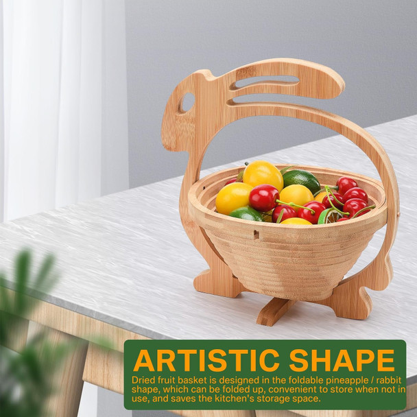 Collapsible Bamboo Fruit Basket