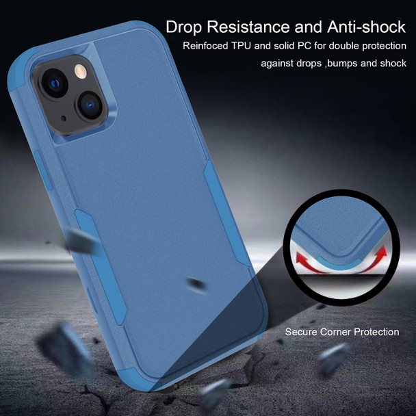 Commuter Shockproof TPU + PC Protective Case - iPhone 13 mini(Royal Blue)