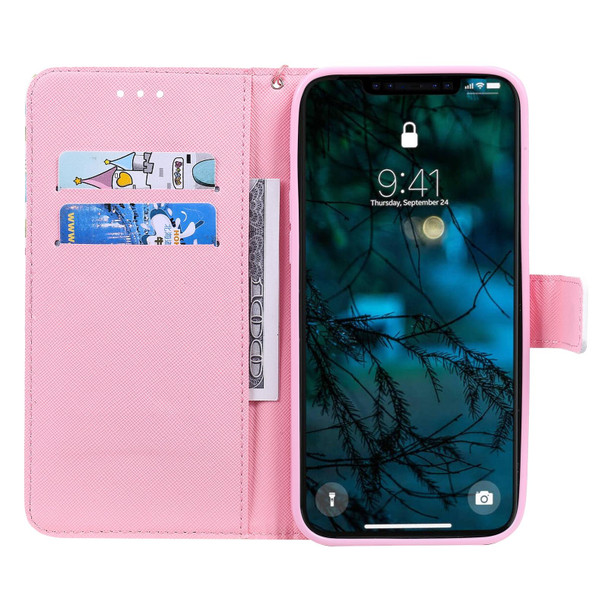 3D Painting Horizontal Flip Leatherette Case with Holder & Card Slot & Lanyard - iPhone 12 Pro Max(Girl Under The Tree)