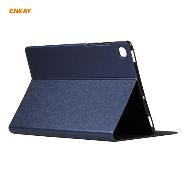 Samsung Galaxy Tab A7 10.4 2020 T500 / T505 ENKAY Horizontal Flip PU Leather + TPU Smart Case with Holder & Sleep / Wake-up Function(Dark Blue)