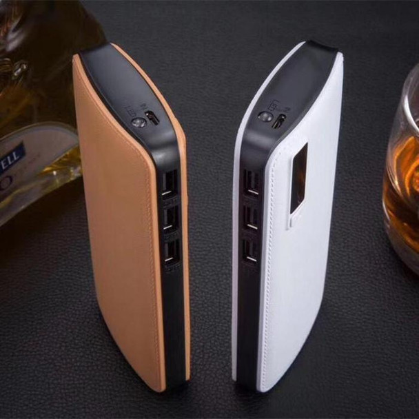 3 USB Leather Power Bank