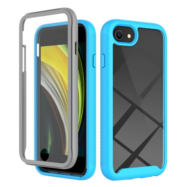 Starry Sky Solid Color Series Shockproof PC + TPU Case with PET Film - iPhone 6(Sky Blue)