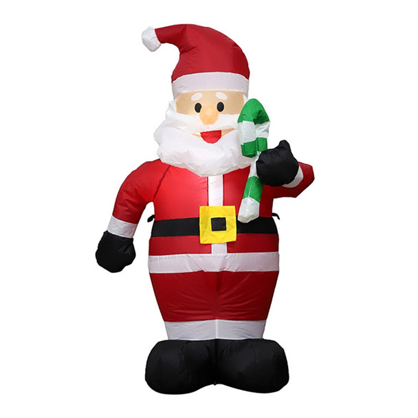 Inflatable Santa with Candy Cane