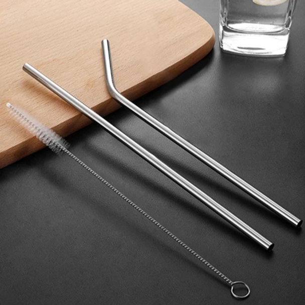 Stainless Steel Straws (Pack of 4)