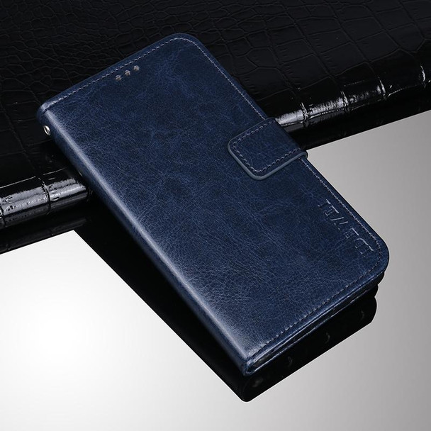 Motorola Moto G50 idewei Crazy Horse Texture Horizontal Flip Leather Case with Holder & Card Slots & Wallet(Blue)