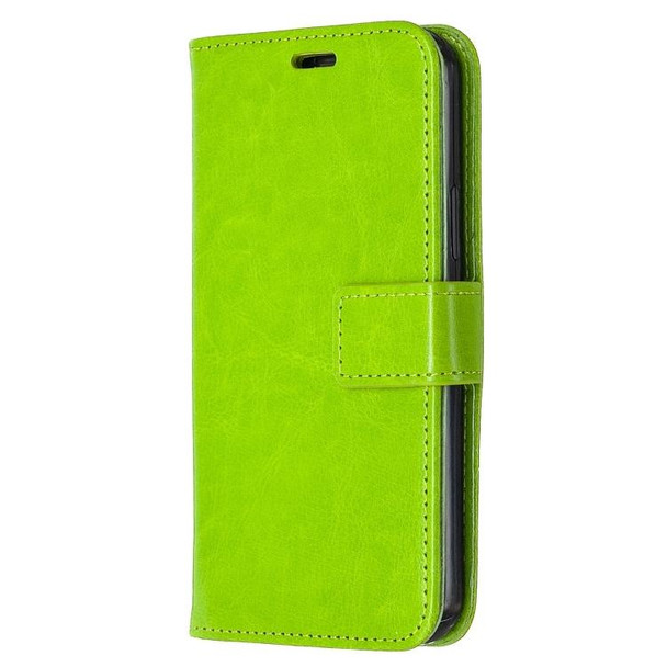Crazy Horse Texture Horizontal Flip Leatherette Case with Holder & Card Slots & Wallet & Photo Frame for iPhone 13 Pro Max(Green)