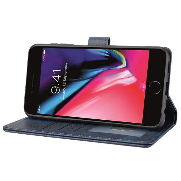 Classic Wallet Flip Leatherette Phone Case - iPhone SE 2022 / 2020 / 8 / 7(Blue)