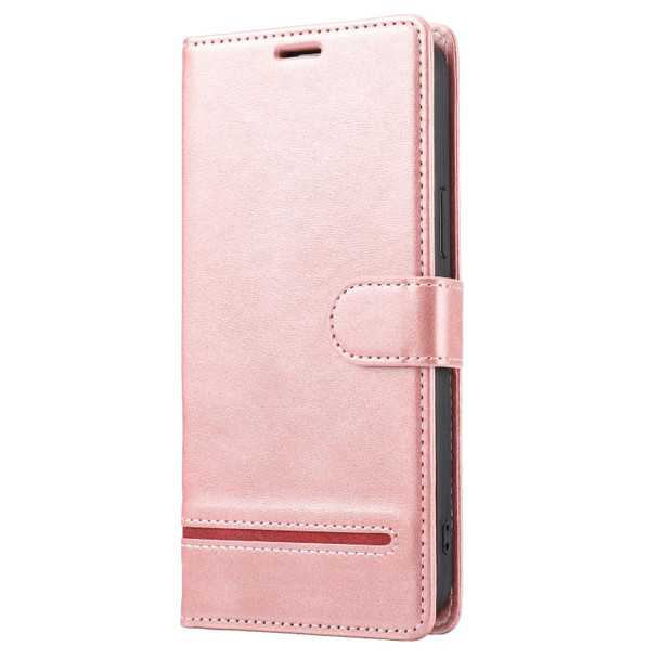 Classic Wallet Flip Leatherette Phone Case - iPhone 12 Pro Max(Pink)