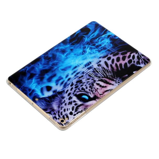 Painted TPU Tablet Case - iPad Air / Air 2 / 9.7 2018&2017(Blue Leopard)