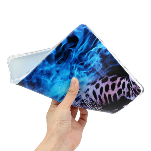 Painted TPU Tablet Case - iPad Air / Air 2 / 9.7 2018&2017(Blue Leopard)