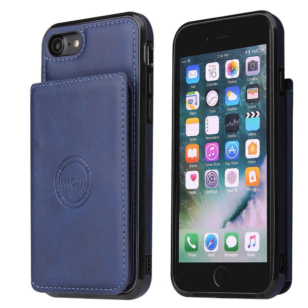 Calf Texture Magnetic Case - iPhone SE 2022 / SE 2020 / 8 / 7(Blue)