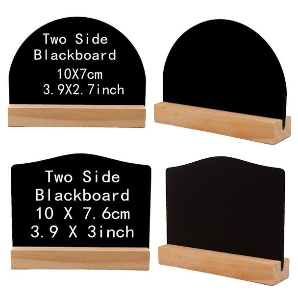 12 PCS Christmas Decoration Small Blackboard Party Double-Sided Writing Board(Small Blackboard + Base)