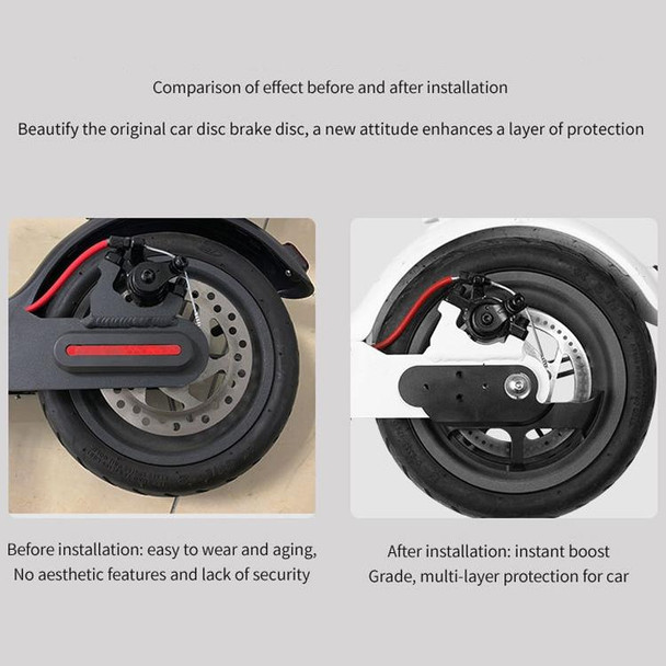 3 PCS Scooter Brake Protector Disc Brake Disc Protector - Xiaomi Mijia M365 / M365 Pro / 1S( Black)