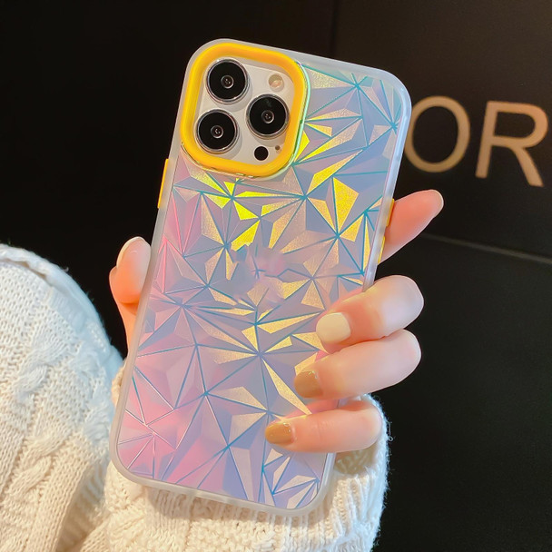 Color Matching Lens Chameleon Series Protective Phone Case - iPhone 13 Pro(Diamond Pattern)