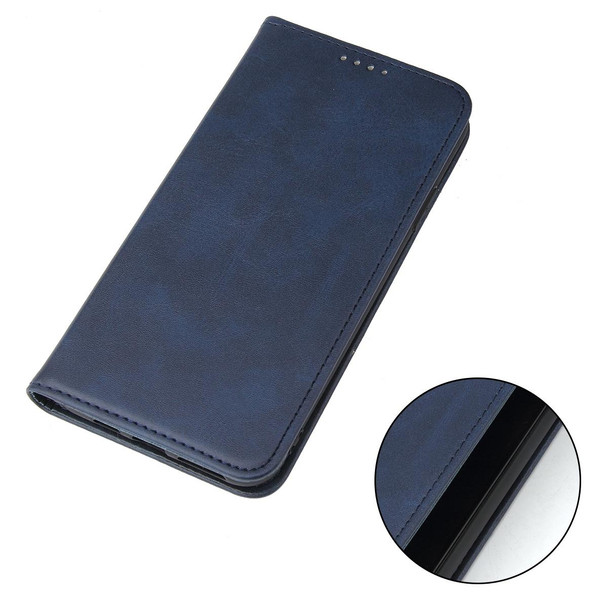 Calf Texture Magnetic Horizontal Flip Leatherette Case with Holder & Card Slots & Wallet - iPhone 11 Pro Max(Blue)