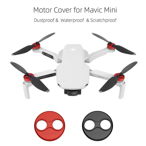 Sunnylife Dust-proof Waterproof Aluminum Alloy Motor Cover for DJI Mini 3 Pro/Mavic Mini/Mini SE(Red)