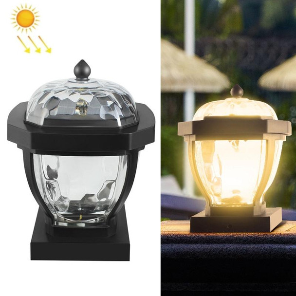 2 LED Solar Waterproof Outdoor Garden Light, Style: Warm Light-Column Cap