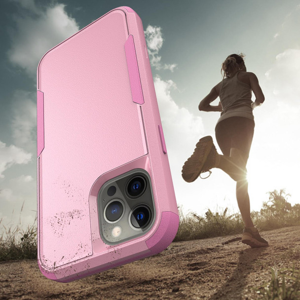 TPU + PC Shockproof Protective Case - iPhone 12 / 12 Pro(Pink)