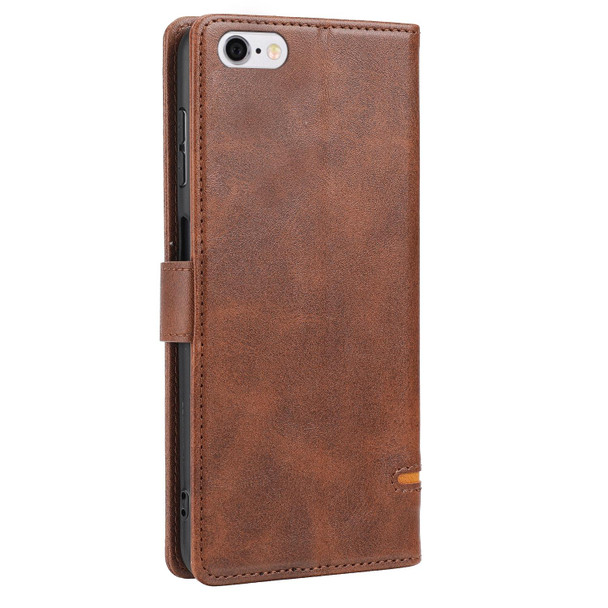 Classic Wallet Flip Leatherette Phone Case - iPhone SE 2022 / 2020 / 8 / 7(Brown)